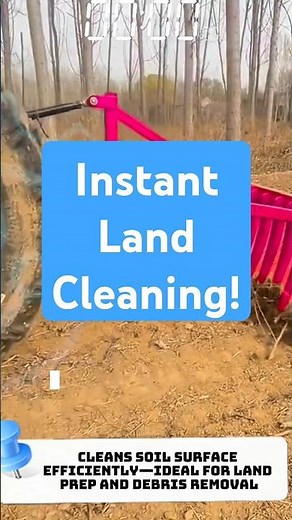 Tractor Landscape Rake – Clears Rocks, Sticks & Debris Fast