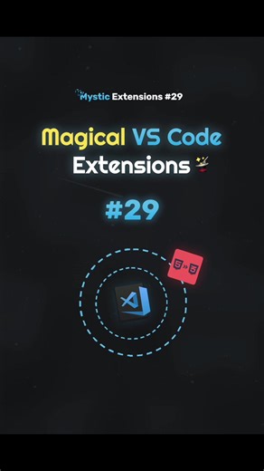 Magical VS Code Extensions 👨🏻‍💻🚀 Thank You Everyone For 70k Followers, I Really Appreciate You're Support! ❤️❤️ #html #htmltricks #programming #programmingtips #coding #codinghacks #vscode #vscodeextension #vscodetips #visualstudiocode #htmlcss #csstooltip #csstools
