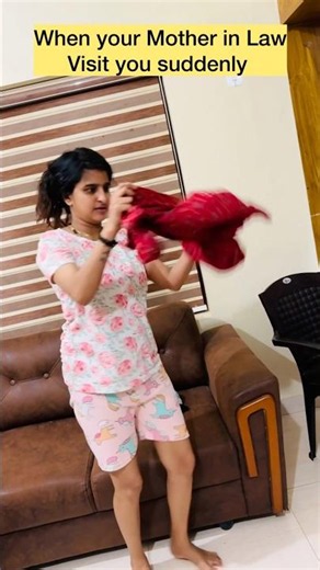 MIL Sudden visit 🤦🏻‍♀️🏃🏻‍♀️ #trending #funny #shorts #comedy #viral #youtube