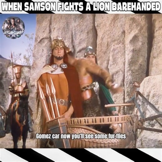 When Samson Fights A Lion Barehanded #oldmovie #movie #stopbully | Matilda Cummings