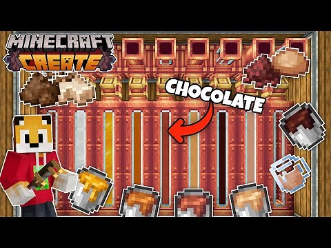 I produce every type of CHOCOLATE in Minecraft Create Mod