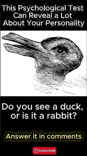 This Optical Illusion Reveals Your Personality 👀 Duck or Rabbit?