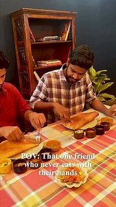 There are two types of people in this world - 👉 Those who eat dosa with their hands 😋 👉 And those who bring out the fork & knife 🍴😂 Which team are you? 👀 For more authentic dining, join us at Gaurang’s Kitchen! 📍 Gaurang’s Kitchen, Plot 1147, Road No 59, Jubilee Hills, Hyderabad - 500033 #DosaLove #FoodieHumor #POVReels #GaurangsKitchen #HyderabadEats [Best Dosa in Hyderabad, Crispy Dosa Jubilee Hills, South Indian Food Hyderabad, Authentic Dosa Hyderabad] | Gaurang's Kitchen