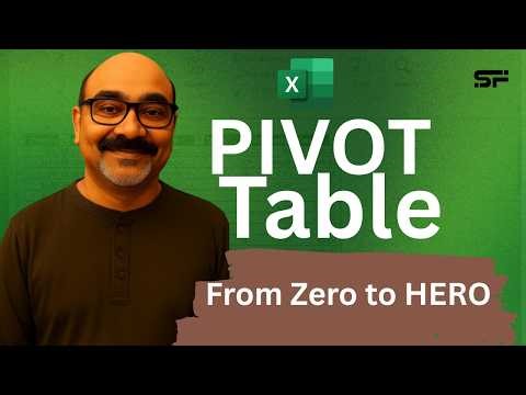 Master Excel Pivot Tables in 30 Minutes | Beginner to Advanced Tutorial Step-by-Step Full Tutorial