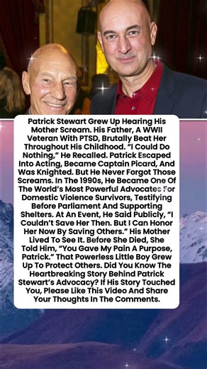 PATRICK STEWART’S HEARTBREAKING CHILDHOOD AND POWERFUL LEGACY