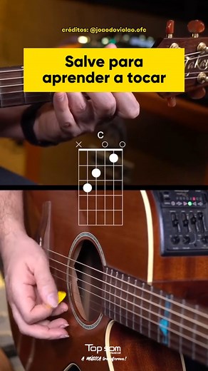 2.5M views · 34K reactions | Quer aprender a tocar uma nova música? Salve este post e comece a praticar hoje mesmo! Essa sequência de acordes é perfeita para iniciantes e vai te ajudar a dominar as bases do violão. ✨  Estamos na Av. Santa Beatriz da Silva, 1196. ⏰ Segunda a sexta-feira das 9h às 18h. ⏰ Sábado das 09h às 12h30. #TopSomMusical #Uberaba #InstrumentosMusicais | Top Som | Facebook