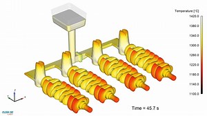 铸铁充型和凝固模拟 | FLOW-3D CAST