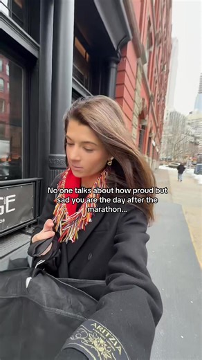 Austin marathon yesterday to work in nyc today #fyp #pov #marathonrunner #runnertok #nyc