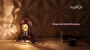 Watch FUNPOLA LED 3D Wood Puzzle Tower Clock -- Product Display on Amazon Live