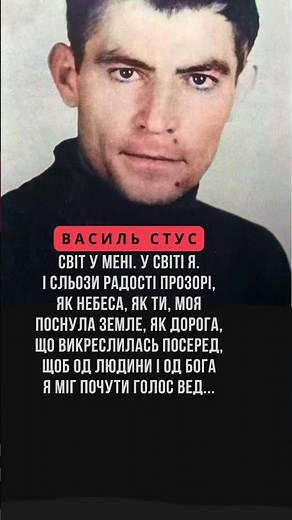 Василь Стус. У небі зорі
