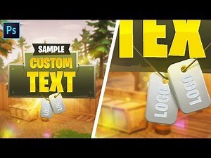 How To Create Your Own Fortnite Logo! (With Customizable PSD)