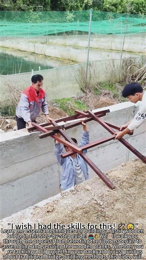 Building Rustic Wooden Bridges Like Pro’s 🌉👌