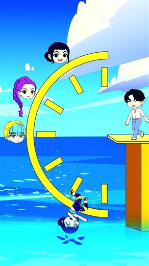 Extreme Diving Board Challenge! 🏖️☀️ #Summer #Diving