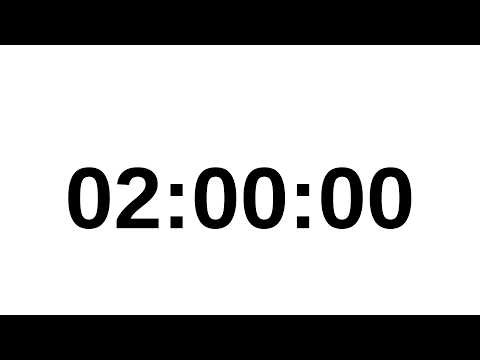 2 Hours of Pure Focus 🤍 | 120 Minute Silent White Screen Timer (Landscape)