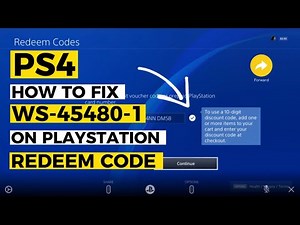 How to fix Ps4 WS-45480-1 Redeem Code Region Not Listed Fixed