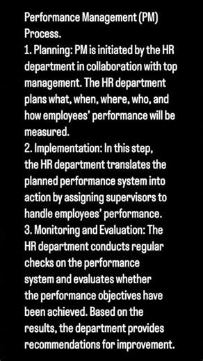 Process of Performance Management