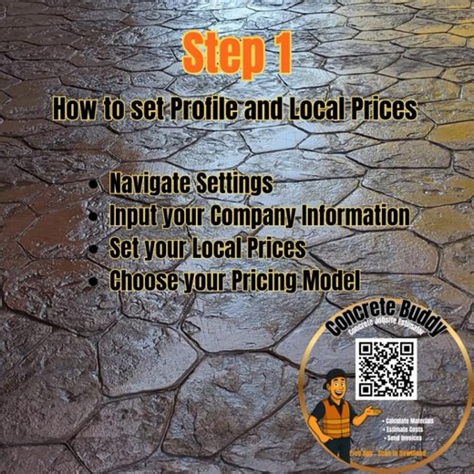 Concrete Contractor App Setup | Pricing, Profile & Job Setup