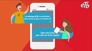 ¡Si ya tienes la SIM de Móviles ETB no olvides activar el APN! Esto le indicará a tu móvil el camino virtual para conectarse a Internet. | ETB