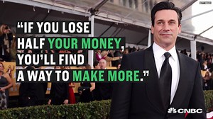 Jon Hamm doesn't approach money like his Mad Men character at all. http://cnb.cx/2pCMp6S | CNBC Make It