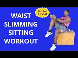 20-Minute Waist Slimming Chair Workout at Home - Belly Fat Sitting Workout