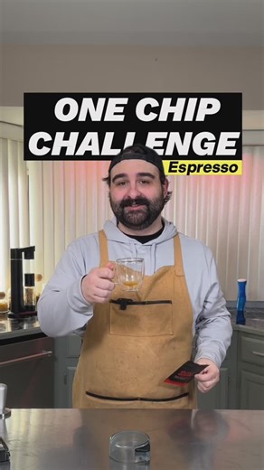 Robb Marrocco on Instagram: "One chip challenge espresso. This is what happens when you put the world’s hottest chip on an espresso machine. It’s spicy, it’s hot, it’s a bad idea…"