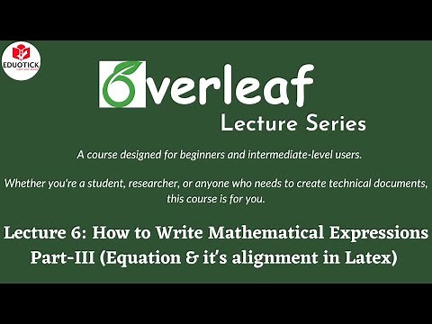 How to write Equation in LaTex|How to Align Equation in LaTex| Equation Adjustment in Overleaf|LaTex