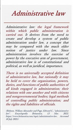 Administrative Law