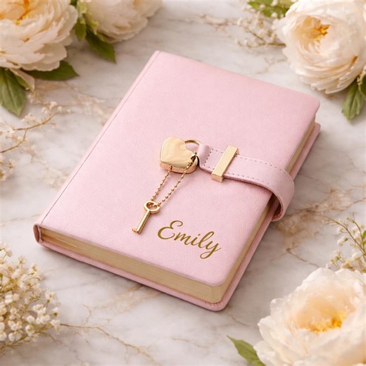 Personalized Lock Journal With Name | Custom Diary With Lock | Gift for Her | Bridesmaid Gift | A6 Notebook - Etsy