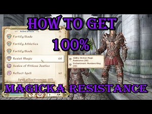 How to get 100% Magicka resistance in Oblivion