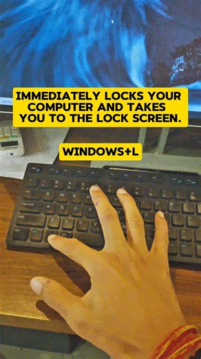 immediately locks your computer and takes you to the lock screen. #laptoprepair #windows