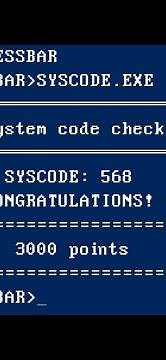 How to find a hidden code for syscode.exe in progressbar 95