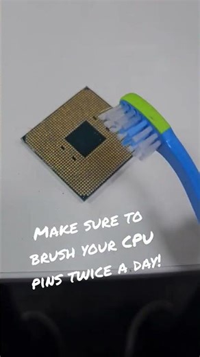 Make Sure to Brush Your CPU Pins! #gaming #pc