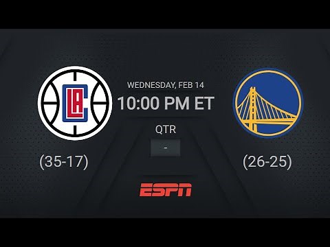 Los Angeles Clippers @ Golden State Warriors | NBA on ESPN Live Scoreboard