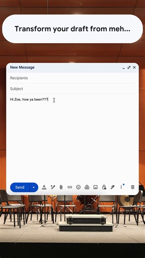 44K views · 308 reactions | Need help crafting an email masterpiece? Help me write in #Gmail turns simple prompts into full drafts  → https://goo.gle/3PaJqfG | Gmail | Facebook