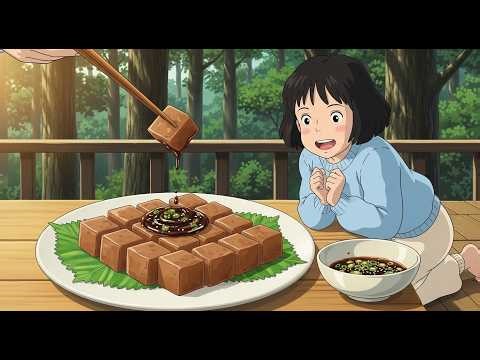 living with grandma & grandpa in a giant treehouse🌲 | asmr mountain cooking | studio ghibli style