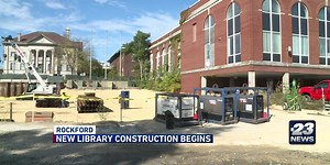Construction begins on the new Rockford Library