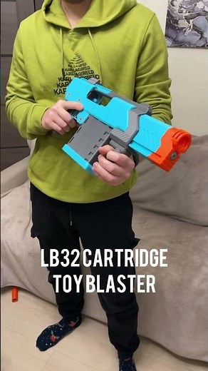 My new 3D printed toy blaster - BOOMER. This time pump action shell ejecting mechanism. #3dprinting