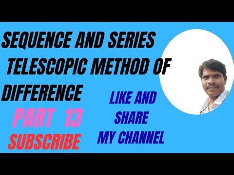 Sequence and series, Telescopic method of difference Tn=f(n+1)-f(n) formula