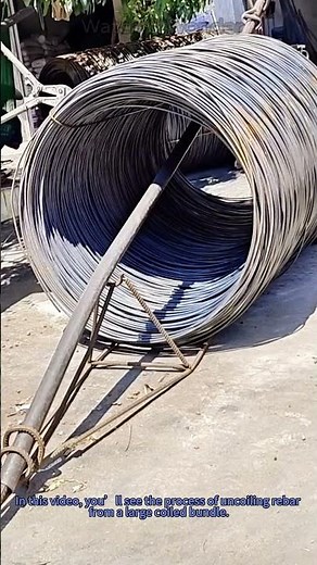 How to Uncoil Rebar | Construction Steel Handling Tutorial