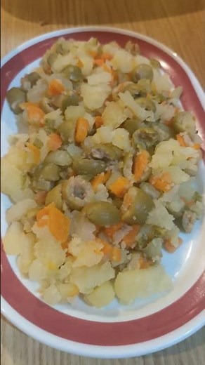 Homemade Russian potato salad