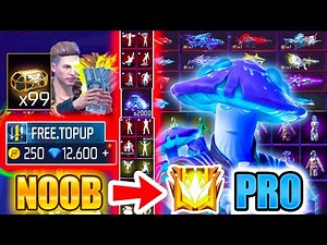 *NEW SKIN*👉watch how I transform🔥NOOB to PRO😱 Free Fire Ms Rainbow