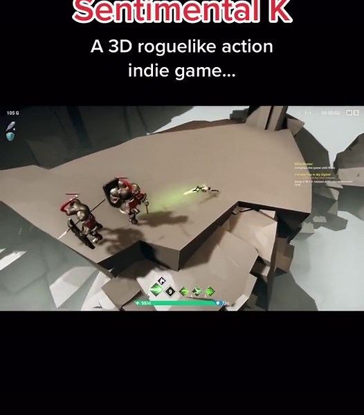 'Sentimental K' is a 3D roguelike action #indiegame available on steam 🎮🔥 #games #indiegames #steamgames #gamergirl #gamerboy