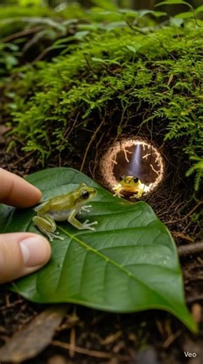 This Frog Is See-Through… And It’s Real 😲🐸” 🚀