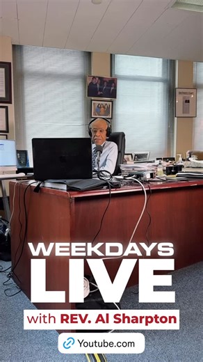 Rev. Al Sharpton on Instagram: "Join us for “Weekdays Live with Rev. Al Sharpton,” streaming live National Action Network YOUTUBE from Monday to Friday, 1 PM - 4 PM EST. Tune in as Rev. Sharpton delves into the latest news, discussions, and insights during his dynamic radio show. Don’t miss this opportunity to engage and stay informed! #RevAlLive #StayInformed #WeekdaysWithRevAl"