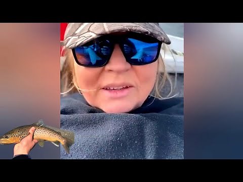 girl with trout video, using trout for clout, trout for clout video twitter