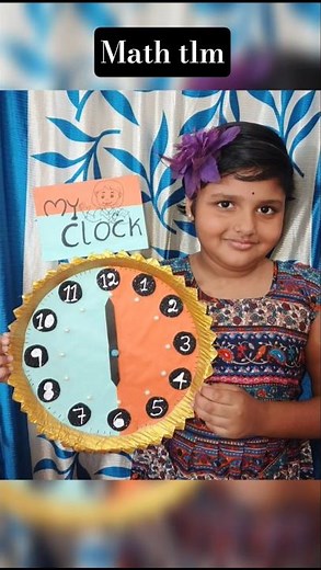 how to make paper plate clock for school project #diy #shorts