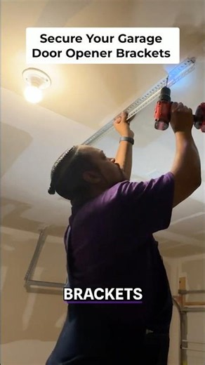 Your garage door opener does NOT come with ceiling mounting brackets. It’s an easy DIY #GarageDoor
