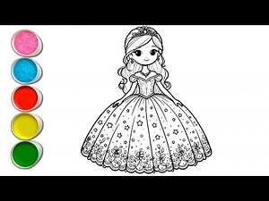Princess Drawing for kids | How to draw princess