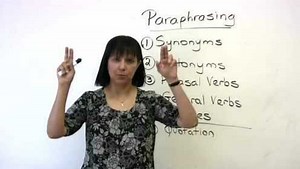 English Writing - Paraphrasing