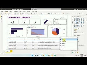 Automate Task Manager with power BI | Task Manager | Power BI